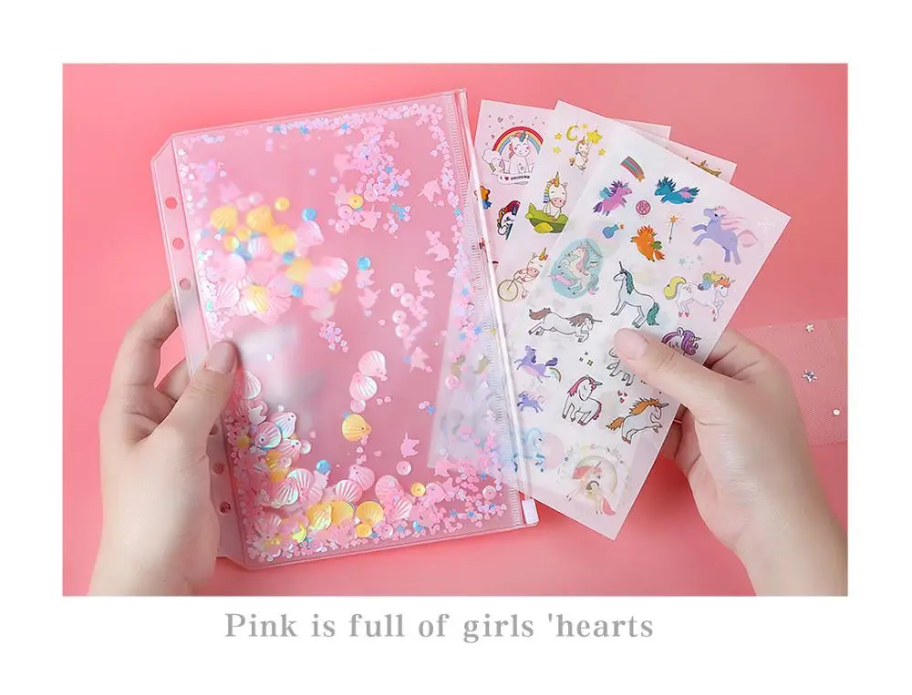 ПВХ водонепроницаемый Filofax карманы на молнии спиральный держатель для карт