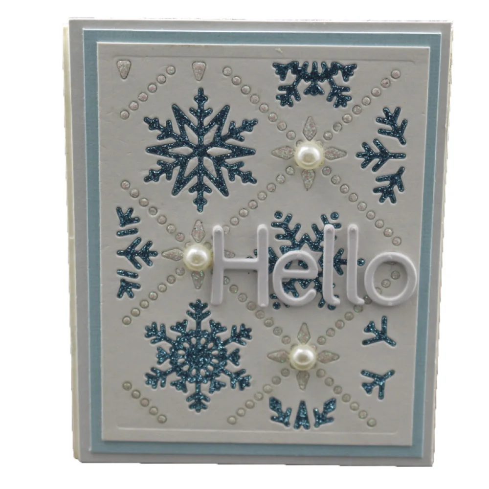 Рождественские снежинки новые металлические высекальные штампы для рукоделия