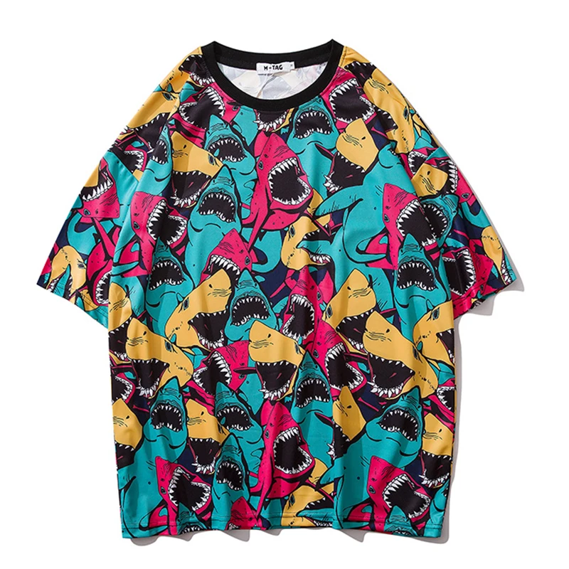 Plegie мужчин Письмо печати Футболка мужская Хип хоп Негабаритные Лоскутная Tshirts 2020