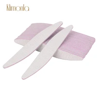 50pcslot professional gray willow leaves nail file 100180 grit gel polishing nail care sanding lima manicure nails buffer tool