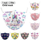 Маска для лица из моющейся хлопчатобумажной ткани с принтом пони