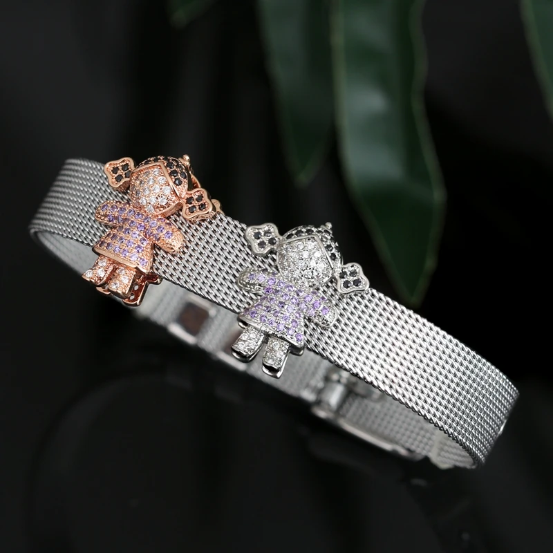 Женский браслет Newranos модный сетчатый Браслет для девушек женский DIY