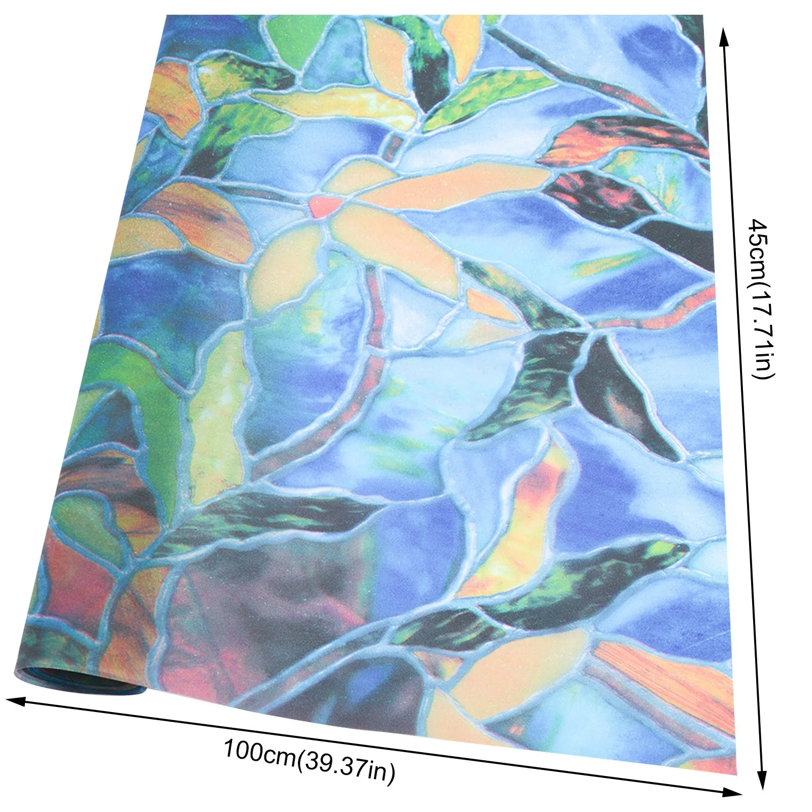 3D статическая конфиденциальность цветной тюльпан цветок декоративная пленка