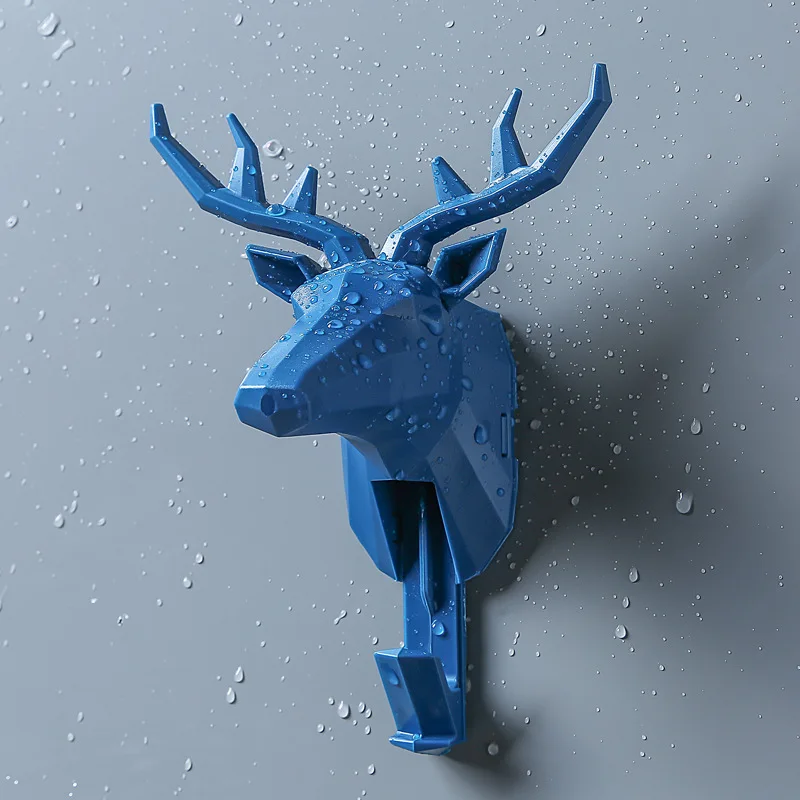 Настенный крючок 3D крючки для головы животных крепкий из вискозы милый держатель