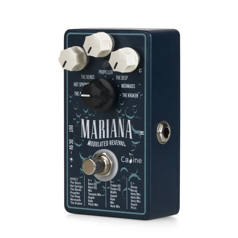 Caline CP-507 Mariana Modulated Reverb Digital Guitar Effect Pedal Accessories | Спорт и развлечения