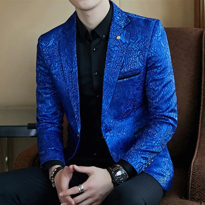 2019 мужские весенние модные деловые повседневные блейзеры мужской тонкий костюм