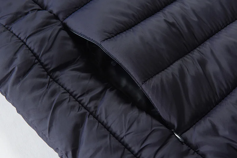 

Autumn Winter Solid Men's Down Coat Hooded Zipper Casual Hot Sale Fashion Slim Fit Parkas Male Cotton Outwear Coat