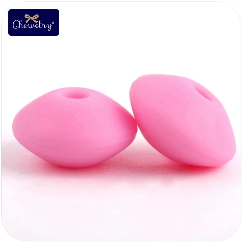 20PC Pink Перламутровый силиконовый Прорезыватель 10 мм 20 шт Силиконовые Бусины DIY Бусины Пищевой класс силиконовые счеты бусины зубные кольца для детей ожерелье Успокаивающая игрушка - Цвет: 20PC Pink