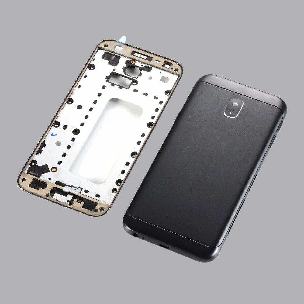 

Корпус для Samsung Galaxy J3 2017 J3 Pro J330 J330F Передняя средняя рамка + задняя крышка батарейного отсека Замена