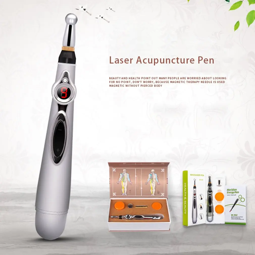 

2019 NEW 1x Electric Acupuncture Magnet Therapy Heal Massage Pen Meridian Energy Pen Worthy