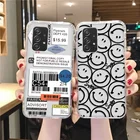 Прозрачный чехол с этикеткой и штрих-кодом для Samsung A52, чехлы для Samsung A51, A32, A52S, A50, A71, A72, A70, A12, A21S, A31, A30, A20, A20e, A20S, A11, A10, чехол