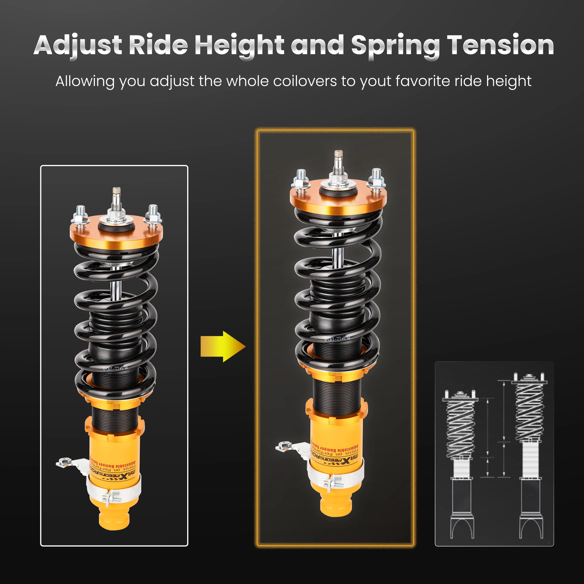 Coilover для Honda Civic 5-го поколения 91-95 EG3 EH1 Adj. Демпфер + амортизатор высоты Acura ED EF CRX Integra