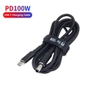 Кабель-Переходник USB Type-C, 100 Вт, штекер DC5, 5*3,0 мм, 5,5x1,0 мм, для быстрой зарядки ноутбуков Samsung, 1,8 м