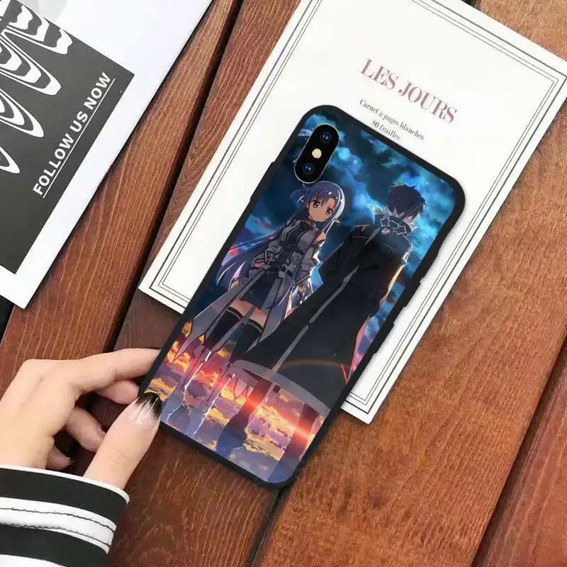 

Sword Art Online SAO Anime Manga luxury high quality Phone Case for iPhone 11 12 mini pro XS MAX 8 7 6 6S Plus X 5S SE 2020 XR