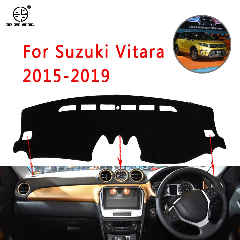 PNSL коврик для приборной панели автомобиля Suzuki Vitara 2015-2019 защита от солнца