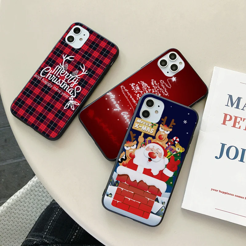 

Merry Christmas For iphone 6 8 5 7 XR 11 Covers iphone 7p 8plus 6S 6plus 5S XSmax 8p 7plus 11pro max XSmax Soft phone case