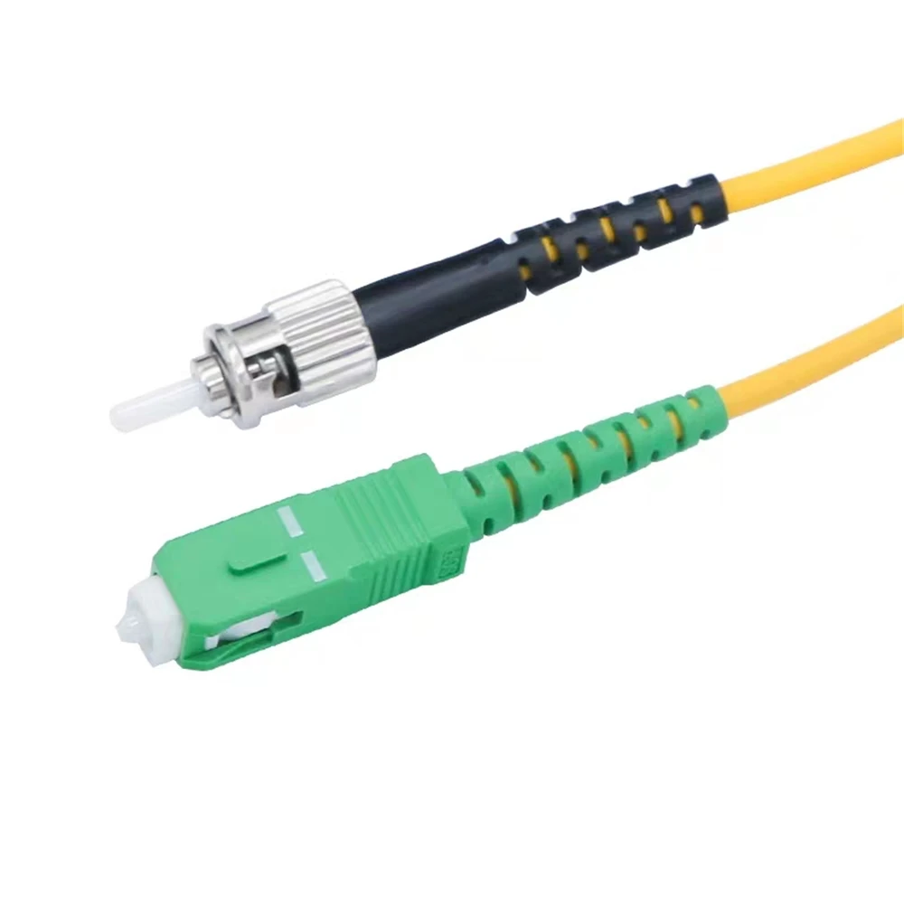 10pcs SC/APC-ST/UPC fiber optic patch cord SM Simplex 1M 2M 3M 5M 7M 10M ST-SCA optical fibre jumper SX free shipping IL<0.3