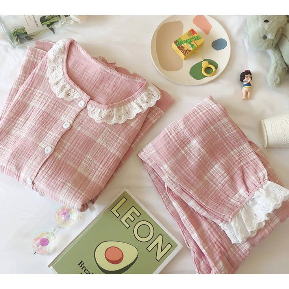 Fdfklak Pyjama Maternity Autumn Nursing Clothes Sleepwear Lounge Set Cotton Long Sleeve Breast-Feeding Pregnancy Pijama