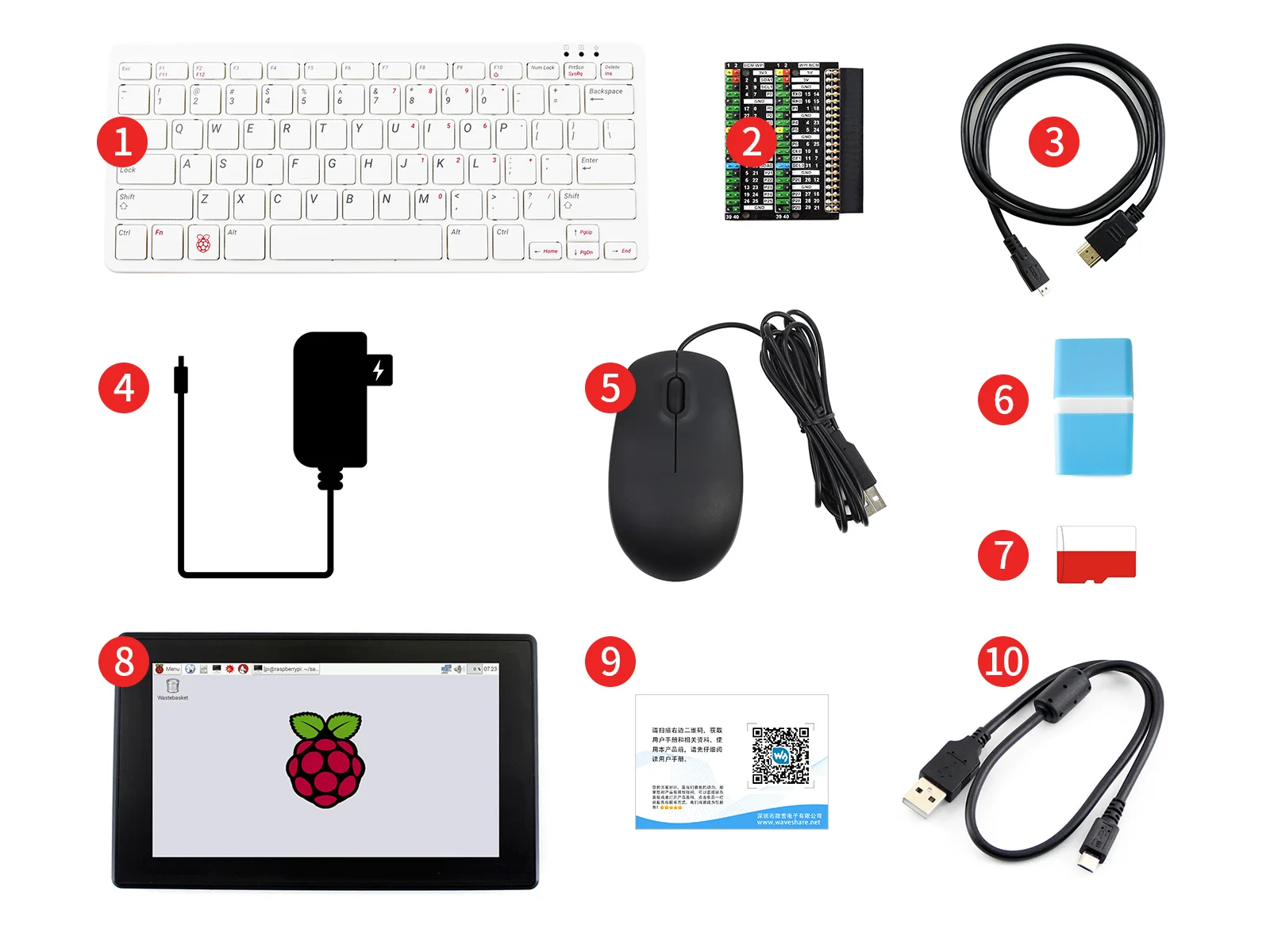 Bestellen Raspberry Pi 400 Tastatur Computer Mit Dritten-Party Zubehör/Mit 7 Zoll HDMI-kompatibel Touch Display/oder 13,3 ZOLL Display