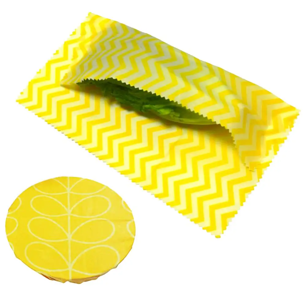 3 шт. пчелиный воск органический хлопок ткань для сохранения Экологичные