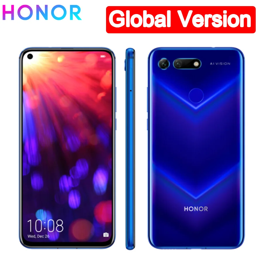 Международная версия Honor V20 вид 20 PCT L29 мобильный телефон Kirin 980 Android 9 0 6 4 &quotIPS ГБ