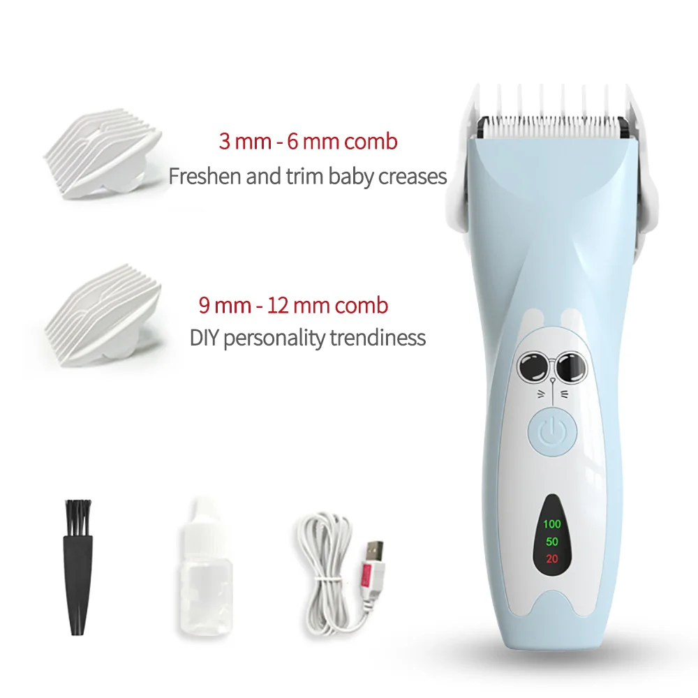 

Baby Waterproof Hair Clipper Child Hair Clippers Electric Quiet Trimmer Child Silent Cutting Machine Suction Hair Shaver