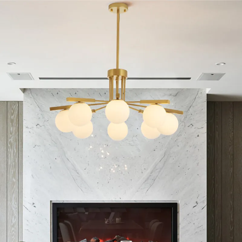 Скандинавское искусство молекула стекла светодиодный подвесной светильник