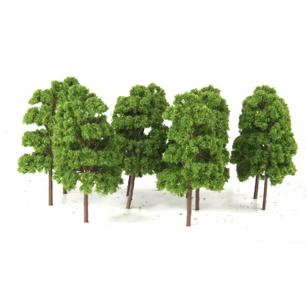 

10x Model Trees DIY Layout Train Railway Diorama Scenery 1:75 12.5cm