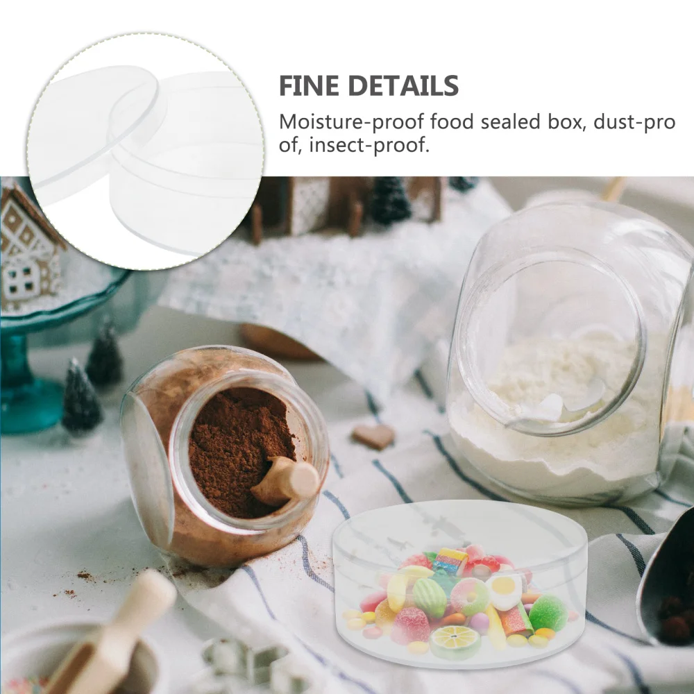 

10Pcs Mini Jewelry Box Air Cushion Case Puff Case Round Box Candy Box