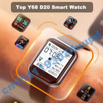 Wholesale 10PC Y68 D20 Smart Watch Male Female Free Shipping Put Photo Heart Rate Waterproof Best Smart watch IWO 13 Y68/D20 Pro 3