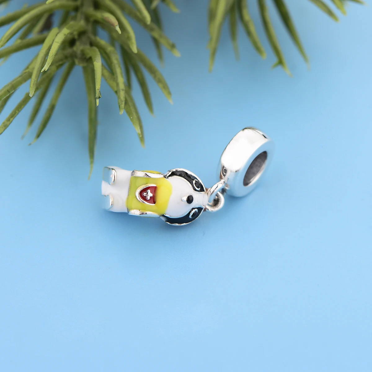 Fit Original Charm Bracelet 925 Sterling Silver Lifeguard dog Pet Saint Bernard Dog With Bead For Making Women Berloque 2021 New | Украшения