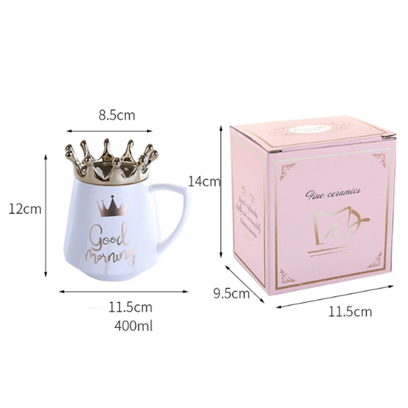 Креативные тематические кружки с короной керамическая кружка для молока и кофе
