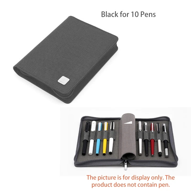 

KACO ALIO сумка для ручек холщевая черная/серая