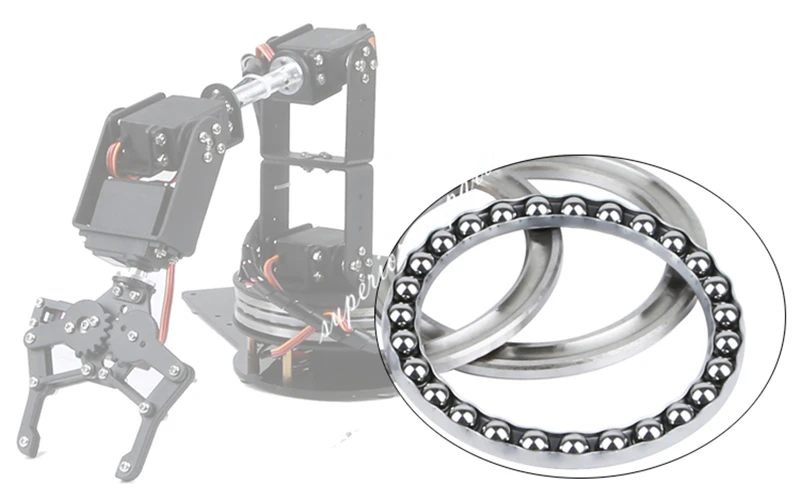 Arduino Robot 6 dof, Алюминиевый зажим коготь крепление Механическая Роботизированная рука сервоприводы металлический Сервоприводы с вращающимся фланцем база скидка 20