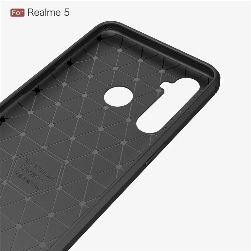 Чехол Realme 5i 5 мягкий силиконовый бампер из ТПУ противоударный чехол-накладка