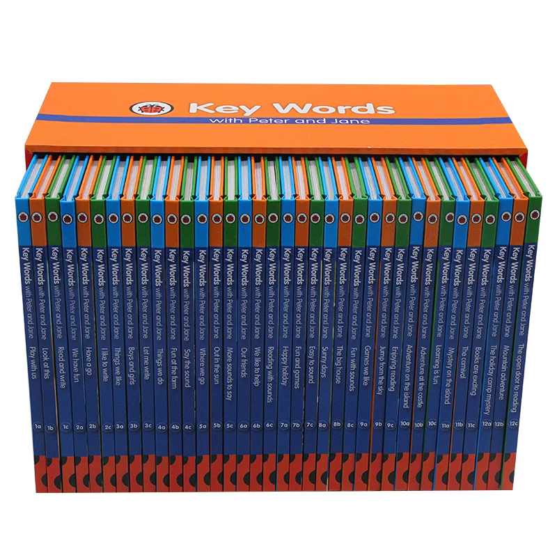 36 books/set Ladybird Key Words with Peter and Jane English Picture Reading children early education textbook magic phonics book |