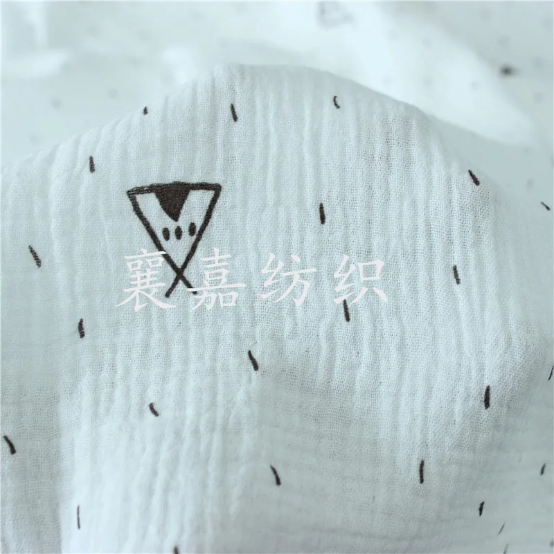 Хлопковая марля креп детская ткань двойное Марлевое одеяло для младенцев