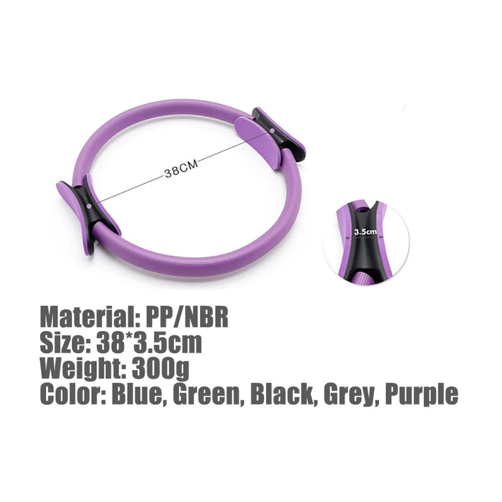 

Yoga Pilates Ring Double Handle Magic Wrap Fitness Circle for Toning Sculpting Inner Outer Thighs Abs and Legs