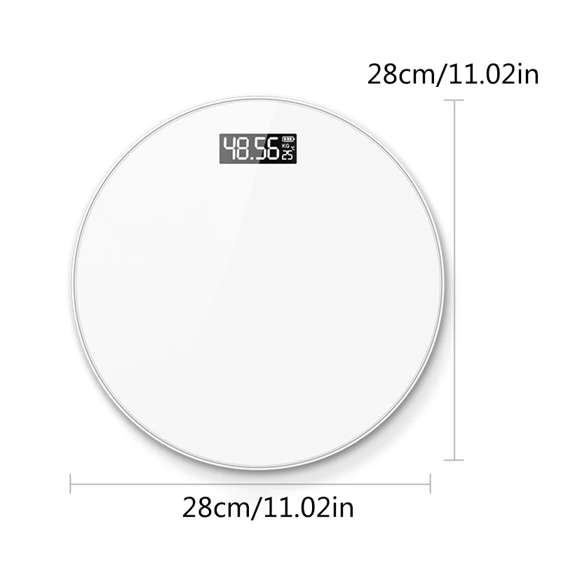 

Bathroom round tempered electronic, bath scale, body scale, weight scale