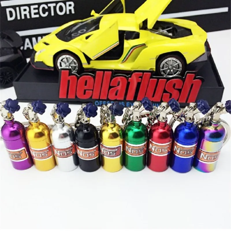 Turbo NOS бутылка с азотом металлический брелок для ключей автомобильный коробка