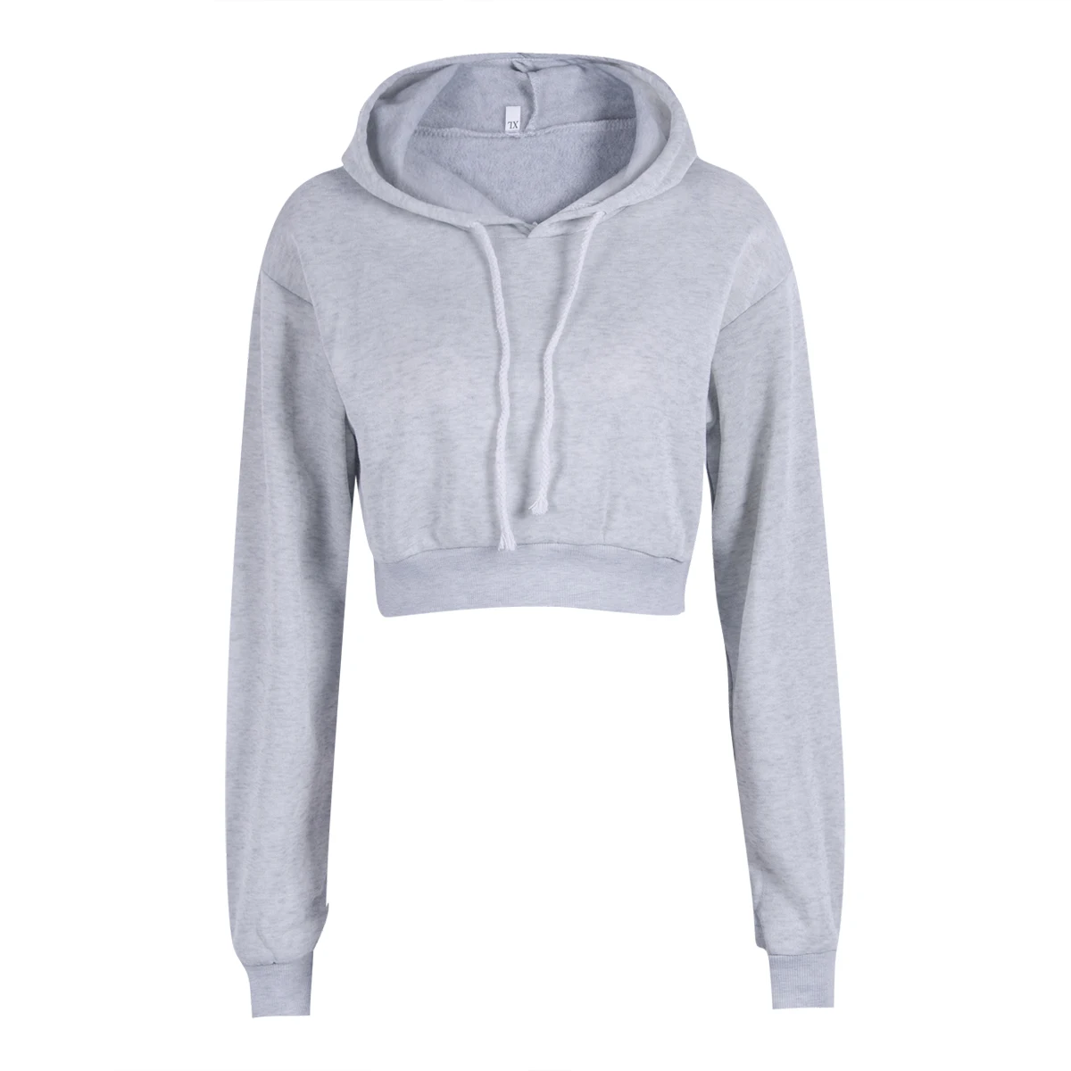 

Fashion Women Sweatshirt 2019 Hot Hoodies Solid Crop Hoodie Long Sleeve Jumper Hooded Pullover Coat Casual Sweatshirt Top Autumn