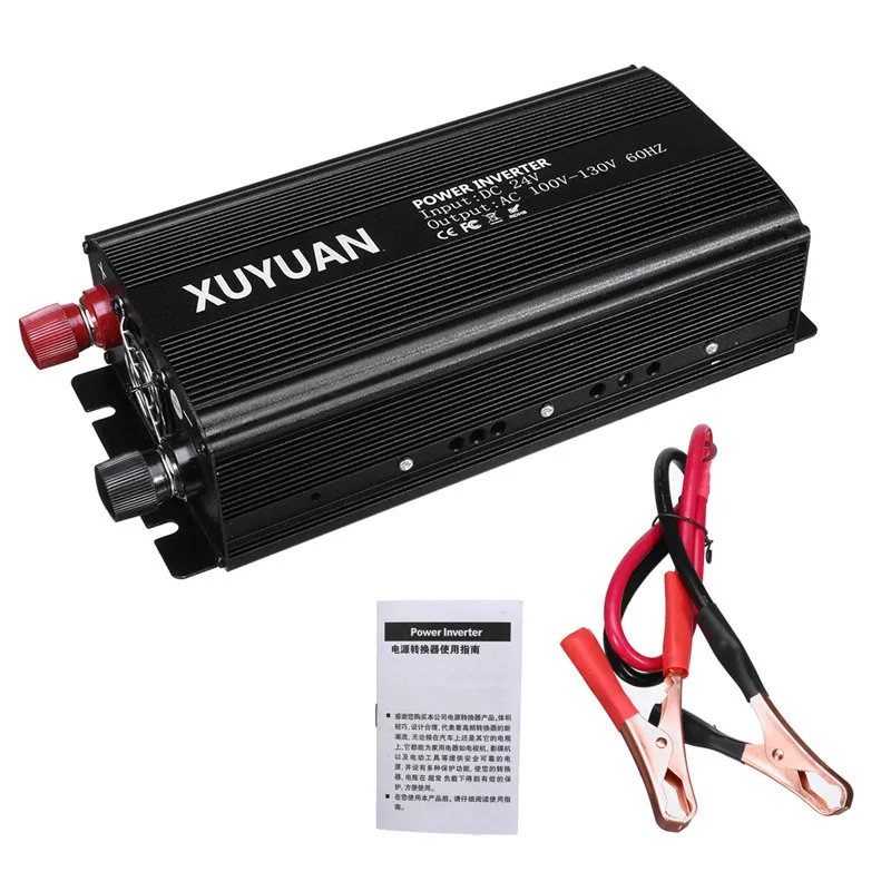 

7000W Мощность Инвертор постоянного тока 12V/24V к переменному току 110V/220 вольт двойной светодиодный Дисплей автомобильный адаптер конвертер бес...