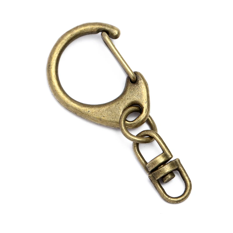 

20pcs/lot Antique Bronze Key Clasps Keychain Split Ring Key Chains Keyrings DIY Keychains Findings