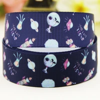 22mm 25mm 38mm 75mm space dog cartoon pattern printed grosgrain ribbon party decoration 10 yards x 04114