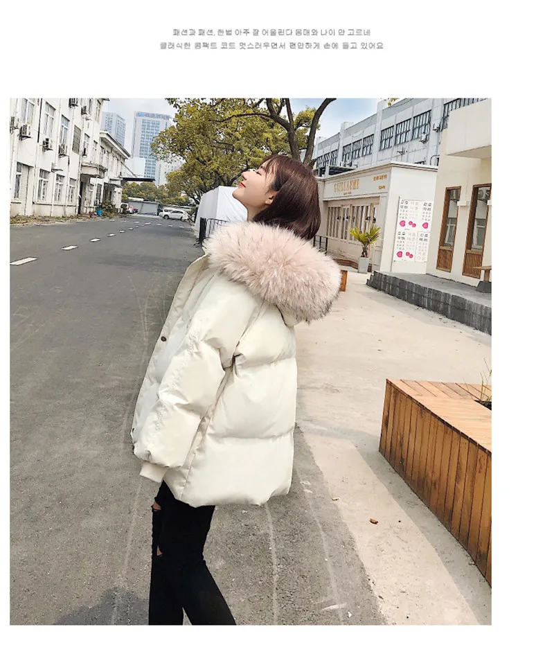 

Fashion Cotton-padded Jacket Women's Winter Clothing 2020 new Korean Loose thick Warm Hooded Jacket Down Jackets Winter Coat 574