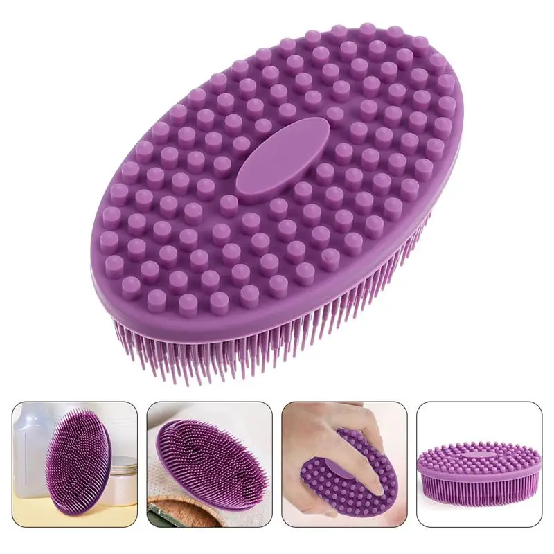 

1 Pc Exfoliating Soft Infant Shower Brush Shower Loofah Kids Bath Scrubber Baby Bath Brush