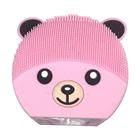 USB Силиконовая электрическая щетка для очищения лица, водонепроницаемый перезаряжаемый звуковой Вибрационный массажер, очищающее средство для пор лица, инструмент для ухода за кожей