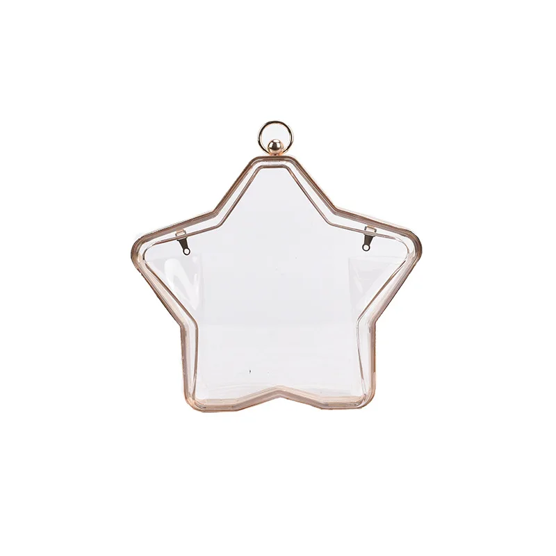 

FIRMRANCH Women's Fashion Mini Transparent Personality Star Shape Design Coin Purse Crossbody Messenger Bag