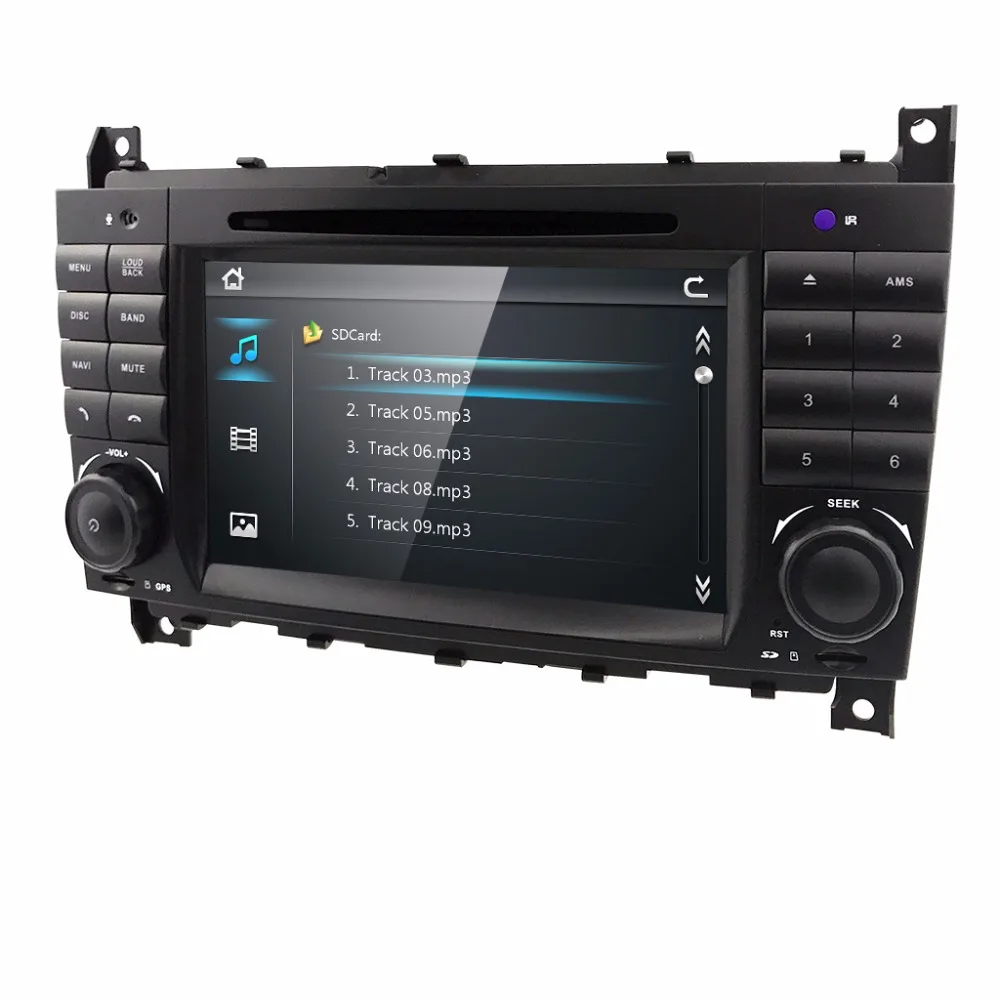 HIZPO 2 DIN автомобильный DVD GPS для Mercedes/Benz W203 W209 W219 A Class A160 C C180 C200 CLK200 Радио Стерео