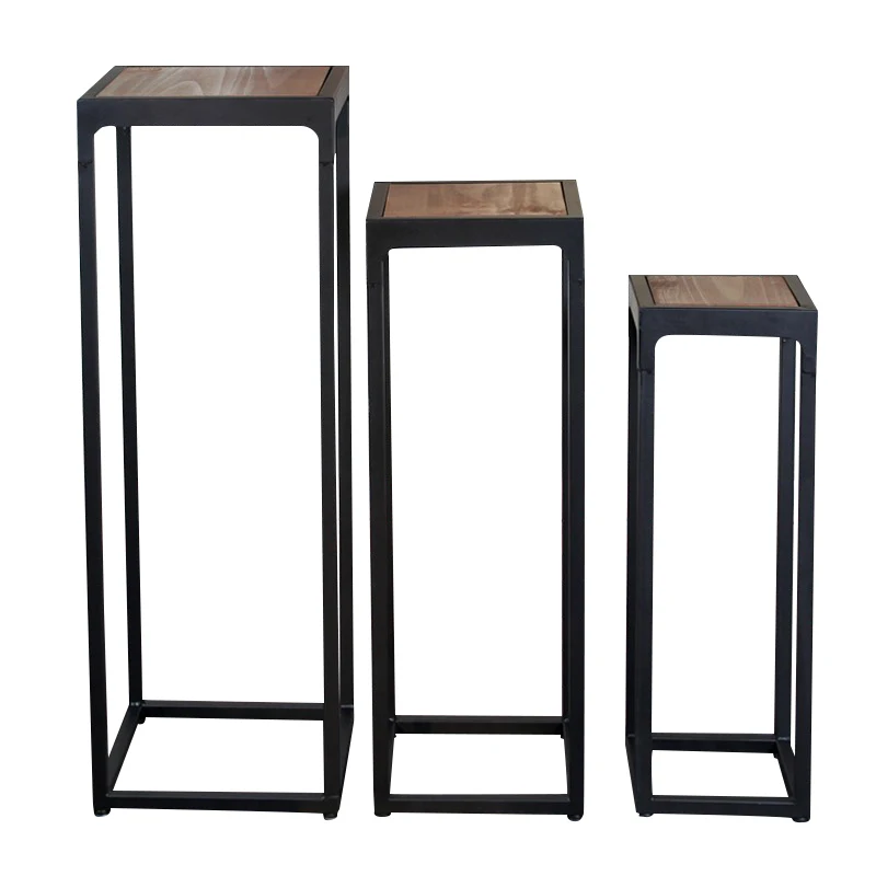 

Американская железная подставка для гостиной из твердой древесины с цветами, простой современный пол, зеленая искусственная подставка для ...